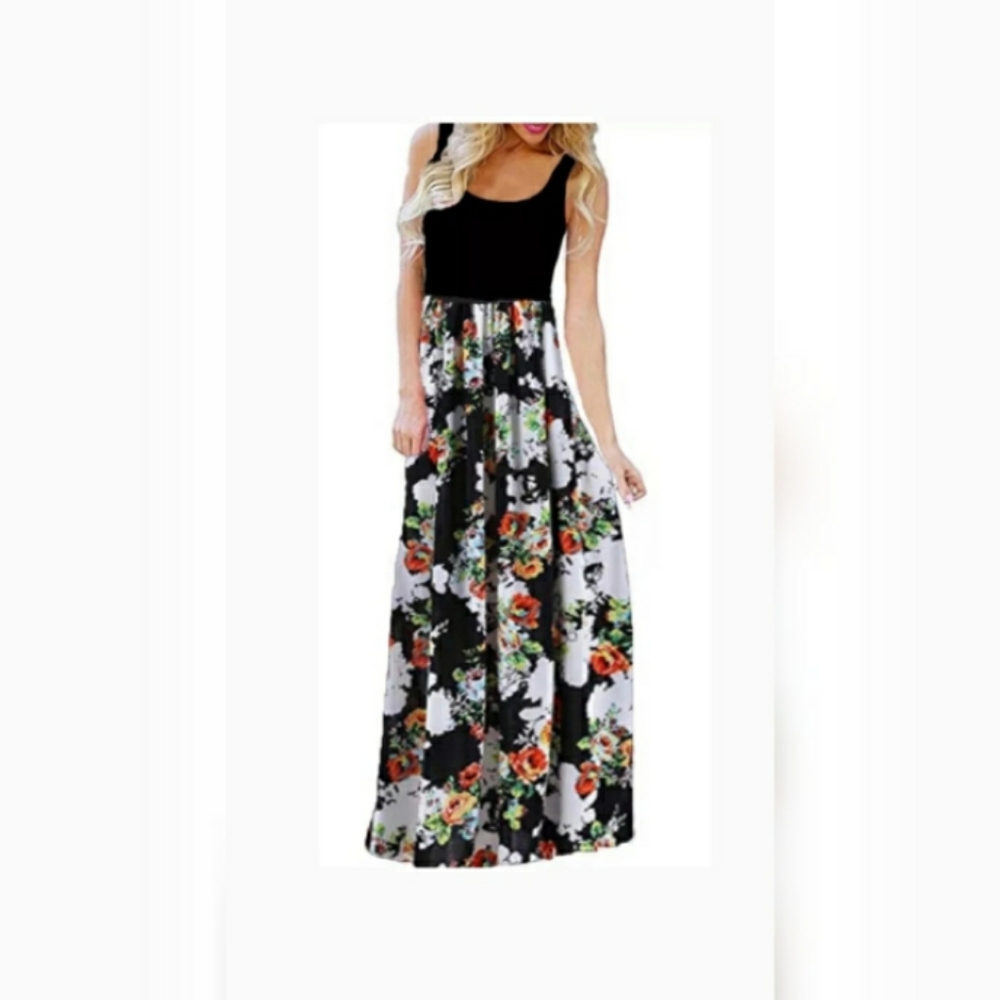 Vintage Floral Maxi Dress